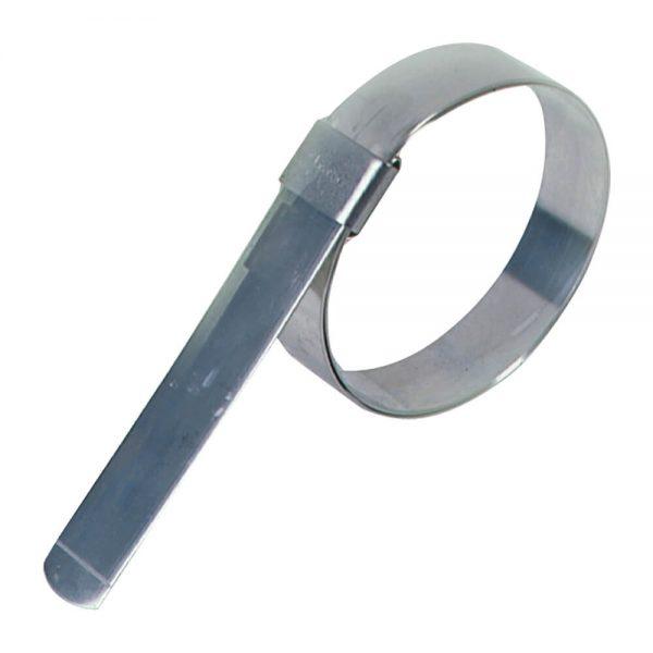 Vorgefertigte Schellen V4A - Bandbreite 16,0 mm x Banddicke 0,75 mm - 100 Stück/Packung