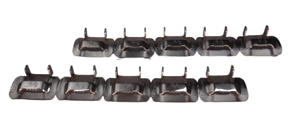 S255 16,0mm - 5/8" Bandimex Schlaufen für einfach oder doppelt geschlauftes Bandimex Band, V2A Edelstahl