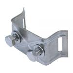 H028 Schilderhalter mit gekröpften Schenkeln – V2A Edelstahl, 2 Schrauben